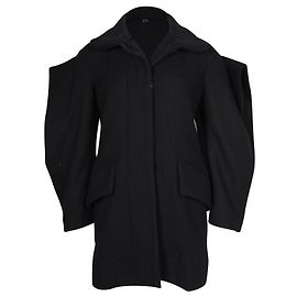 Vivienne Westwood Oversized Sleeve Coat in Black Wool Black