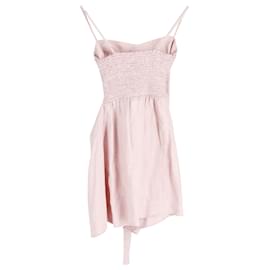 Reformation-Reformation Playa Dress in Pink Linen-Other