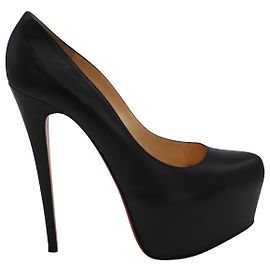 Christian Louboutin Daffodile piattaforma pompe in pelle nera Nero