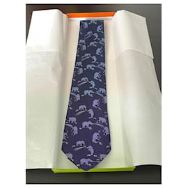 Hermès-Ties-Blue