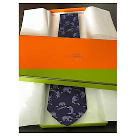Hermès-Ties-Blue