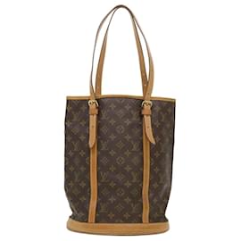 Louis Vuitton-LOUIS VUITTON Monogram Bucket GM Shoulder Bag M42236 LV Auth 39261-Monogram