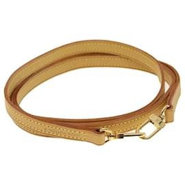 Louis Vuitton-LOUIS VUITTON Bandoulière Cuir 45.3"" Beige LV Auth 39674-Beige
