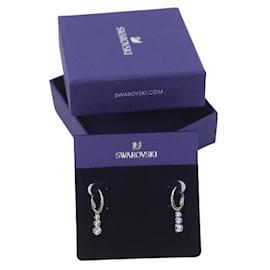 Swarovski-Boucles d'oreilles Swarovski-Argenté