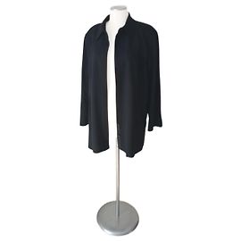 Elena Miró Black Cardigan Jacket Polyester Wool Black