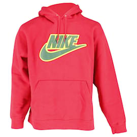 Autre Marque-Nike x Supreme Hooded Sweatshirt in Red Cotton-Other