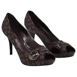 LOUIS VUITTON Monogram Idylle Slingback Heel Open Pumps - Sale