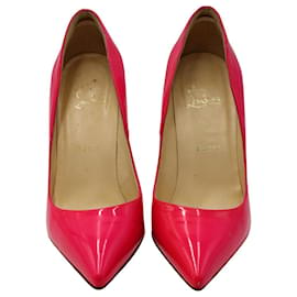 Christian Louboutin-Bombas Christian Louboutin Kate en charol rosa-Rosa