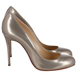 Christian Louboutin-Christian Louboutin Simple Pumps in Gold Leather-Golden
