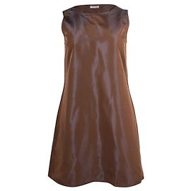 MAX & CO. Robe trapèze sans manches en acétate marron Marron