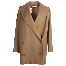 Stella Mc Cartney Gefütterter Mantel von Stella McCartney aus beigem Rayon Beige