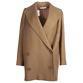 Stella Mc Cartney-Gefütterter Mantel von Stella McCartney aus beigem Rayon-Beige