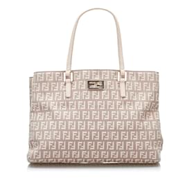 Fendi-Sac cabas en toile Zucchino 8BH132-Rose