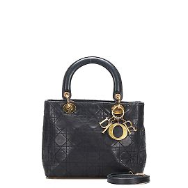 & Other Stories Pelle Cannage Lady Dior Nero
