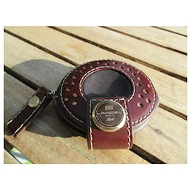 Lancel-Vintage Lancel Leather Coin Purse In Very Good Condition-Dark red