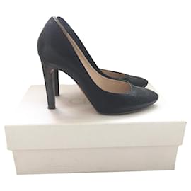 Chloé Python Pumps Navy Blue 10cm Heels Navy blue