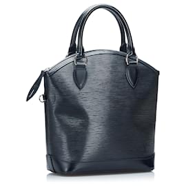 Louis Vuitton-Louis Vuitton Black Epi Lockit Vertical-Black