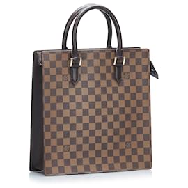 Louis Vuitton-Louis Vuitton Brown Damier Ebene Venice Sac Plat-Brown