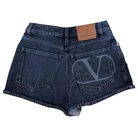 Valentino Garavani-Shorts-Black,Dark grey