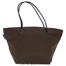 Autre Marque-Burberrys Nova Check Tote Bag Nylon Brown Auth cl467-Brown