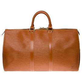 Borse LOUIS VUITTON Keepall in Pelle Cammello - 101175 Cammello