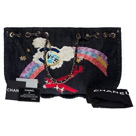 CHANEL Cambon Denim Navy Bag - 101139 Navy blue