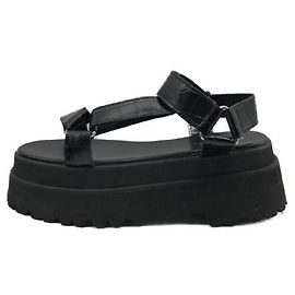 ****Junya Watanabe Black Platform Sandals Black