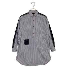 Junya Watanabe-****Junya Watanabe Checkered Long Sleeve Shirt-White,Navy blue
