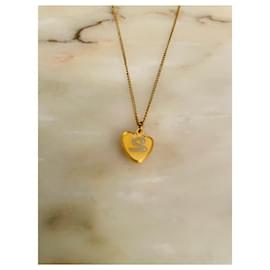 Autre Marque-Schiaparelli Heart Jewelry-Beige,Golden