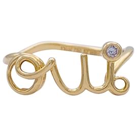 Dior-Dior ring,  "Dioramour - Yes", yellow gold, diamond.-Other