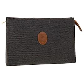 Saint Laurent-SAINT LAURENT Clutch Bag Canvas Purple Auth bs4768-Purple