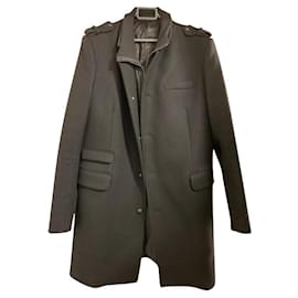 Ikks-Men Coats Outerwear-Black