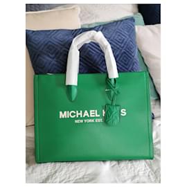 Michael Kors-mirella-Branco,Verde,Gold hardware