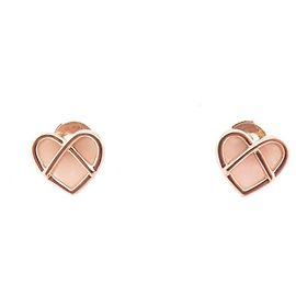 ORECCHINI POIRAY L'ATTRAPE COEUR IN ORO ROSA 18K E ROSA OPALE Rosa