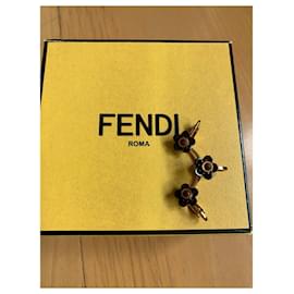 Fendi-Earrings-Golden