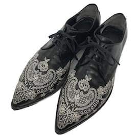 Loewe-****Junya Watanabe Black Leather Shoes-Black