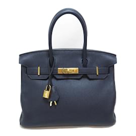 Hermès-Togo Birkin 30-Blue