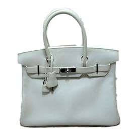 Hermès-Swift Birkin 30-White