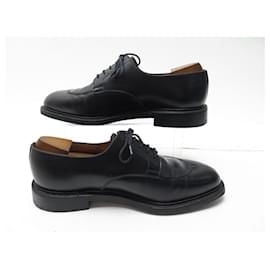 JM Weston-JM WESTON SHOES 598 DERBY HALF HUNTING 9E 43 wide 43.5 LEATHER SHOES-Black