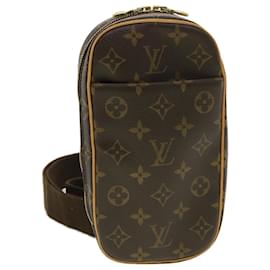 Louis Vuitton-Bolso de hombro tipo gange con bolsillo y monograma de LOUIS VUITTON M51870 Autenticación LV4113-Monograma