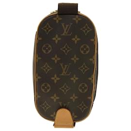 Louis Vuitton-Bolsa de Ombro LOUIS VUITTON Monogram Pochette Gange M51870 LV Auth am4113-Monograma