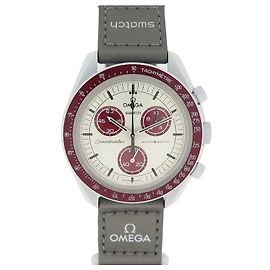 NOVA MISSÃO OMEGA SWATCH SPEEDMASTER MOONSWATCH A PLUTO SO33M101 ver Cinza