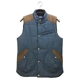 Loewe ****Junya Watanabe Leder-Daunenweste Blau