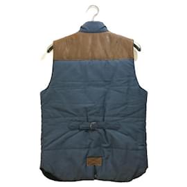 Loewe-****Junya Watanabe Leather Down Vest-Blue