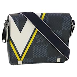 Louis Vuitton-LOUIS VUITTON Damier Cobalt District PM Shoulder Bag N44002 LV Auth 39375-Other