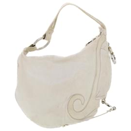 Fendi-FENDI Sac à Bandoulière Cuir Blanc Auth am4131-Blanc