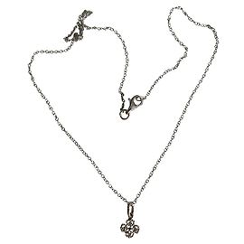 Autre Marque colar com pingente gigi CLOZEAU em ouro branco 18K com diamantes Prata