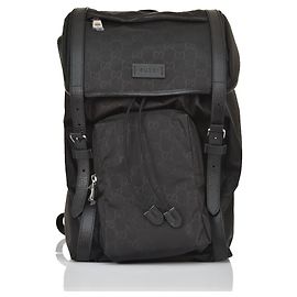 Black Gucci backpack in nylon dollar fabric Black