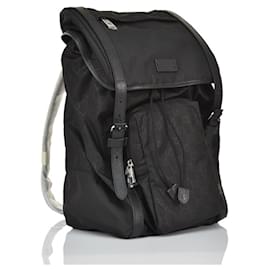 Gucci-Black Gucci backpack in nylon dollar fabric-Black