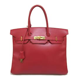 Hermès-Courchevel Birkin 35 021696CC-Red